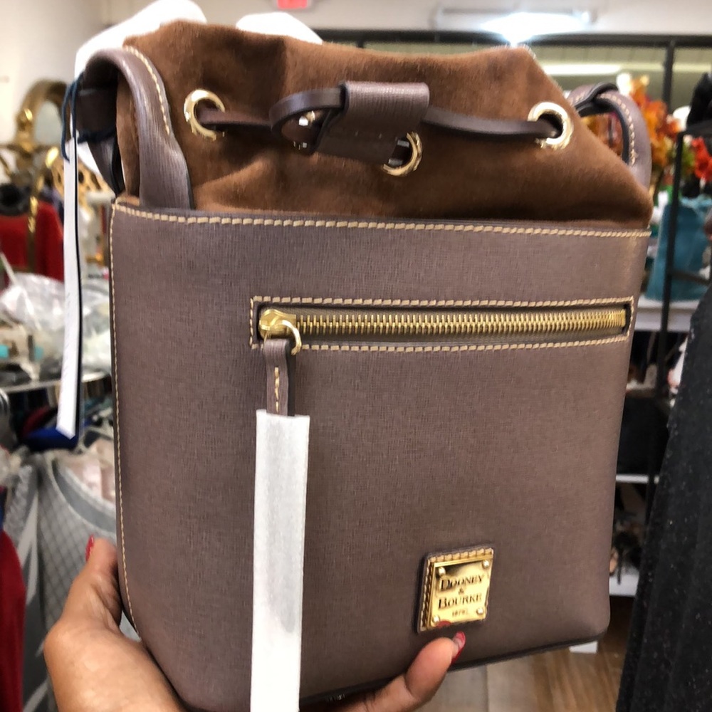 New Dooney & Bourke Elephant Drawstring Crossbody